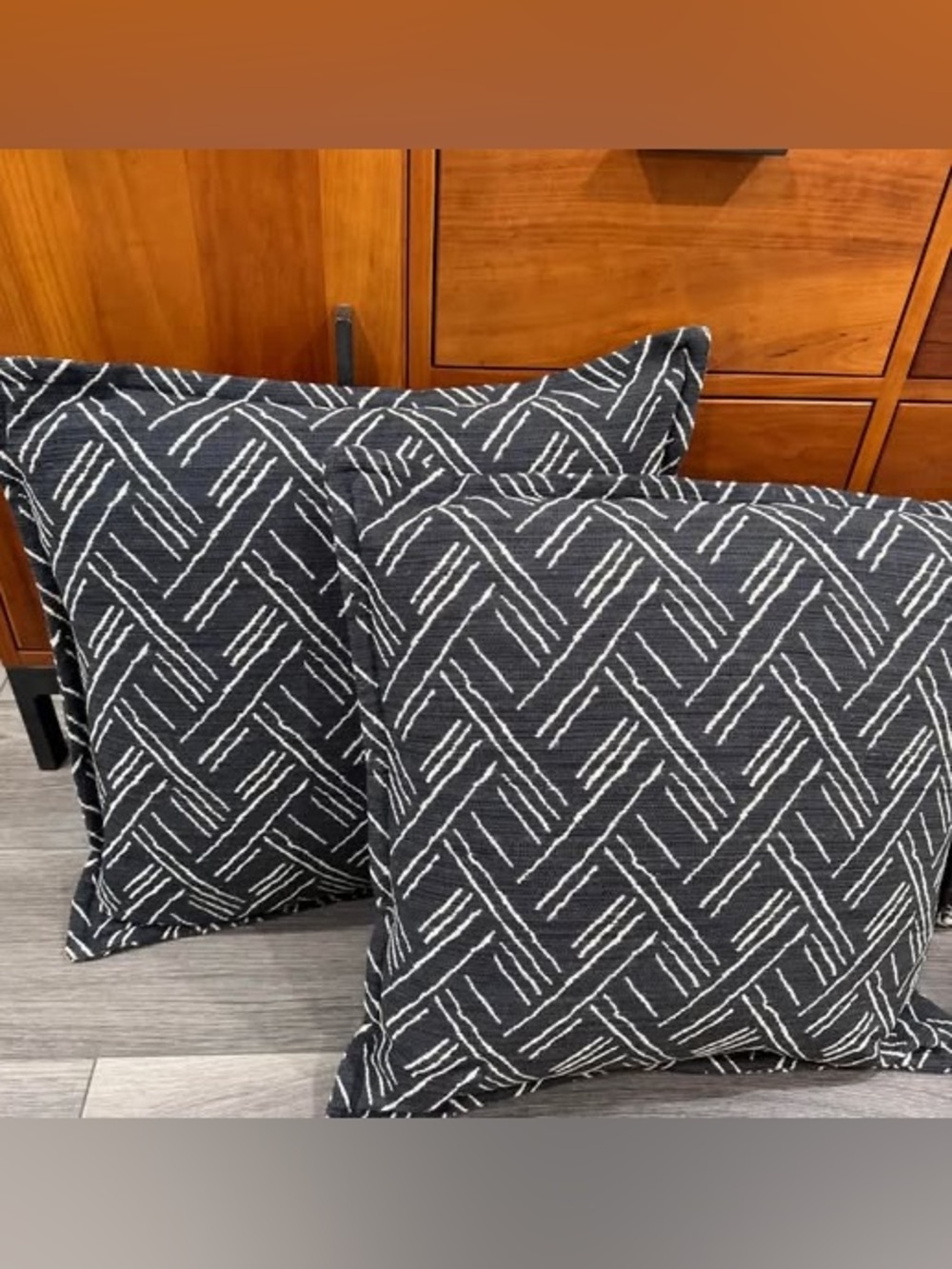 Black and White Decorative Throw Pillows - Modern Patterned Home Accents